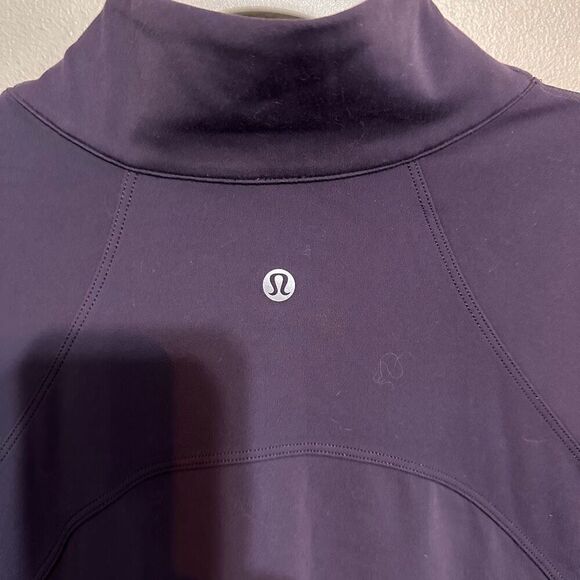 Lululemon Fast As Light 1/2 Zip Boysenberry size 10 - Picture 6 of 8